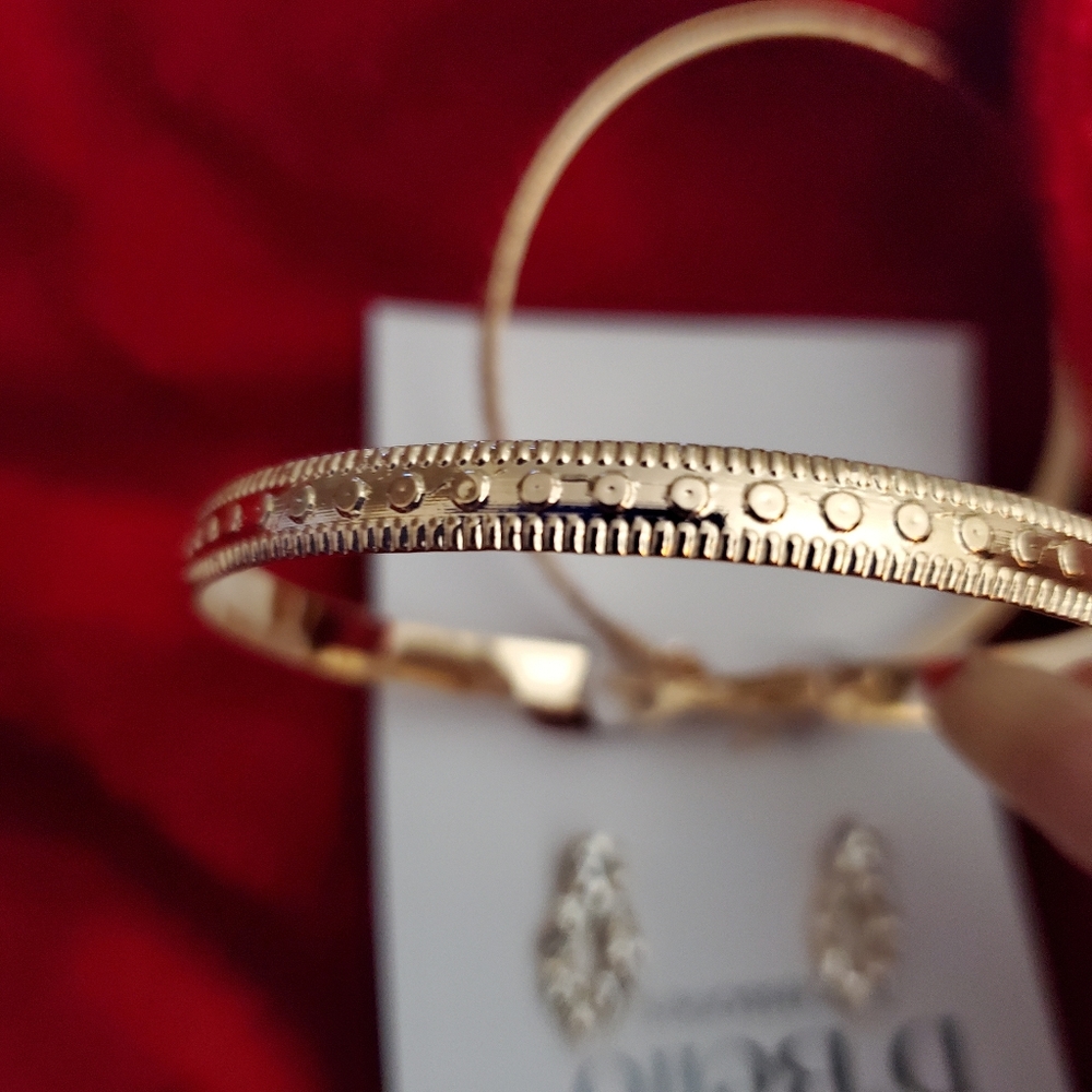 Jewelry Set 2-Pair D'Bello Earring Studs & Hoops